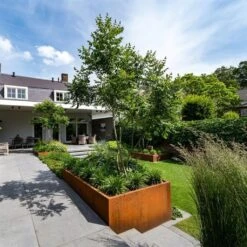 Pflanzgefäß Carrez Aus Cortenstahl - Rechteckig, 150 X 40 X 40 Cm -Pflanzensamen Rabatt adezz pflanzgefaess carrez aus cortenstahl rechteckig 1680677 de