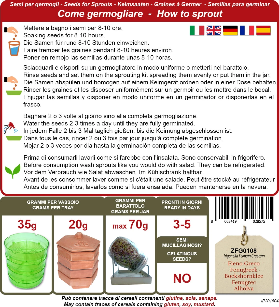 Bio Keimsprossen "Bockshornklee", 300 G 4 Bio Keimsprossen "Bockshornklee", 300 G – Bild 2