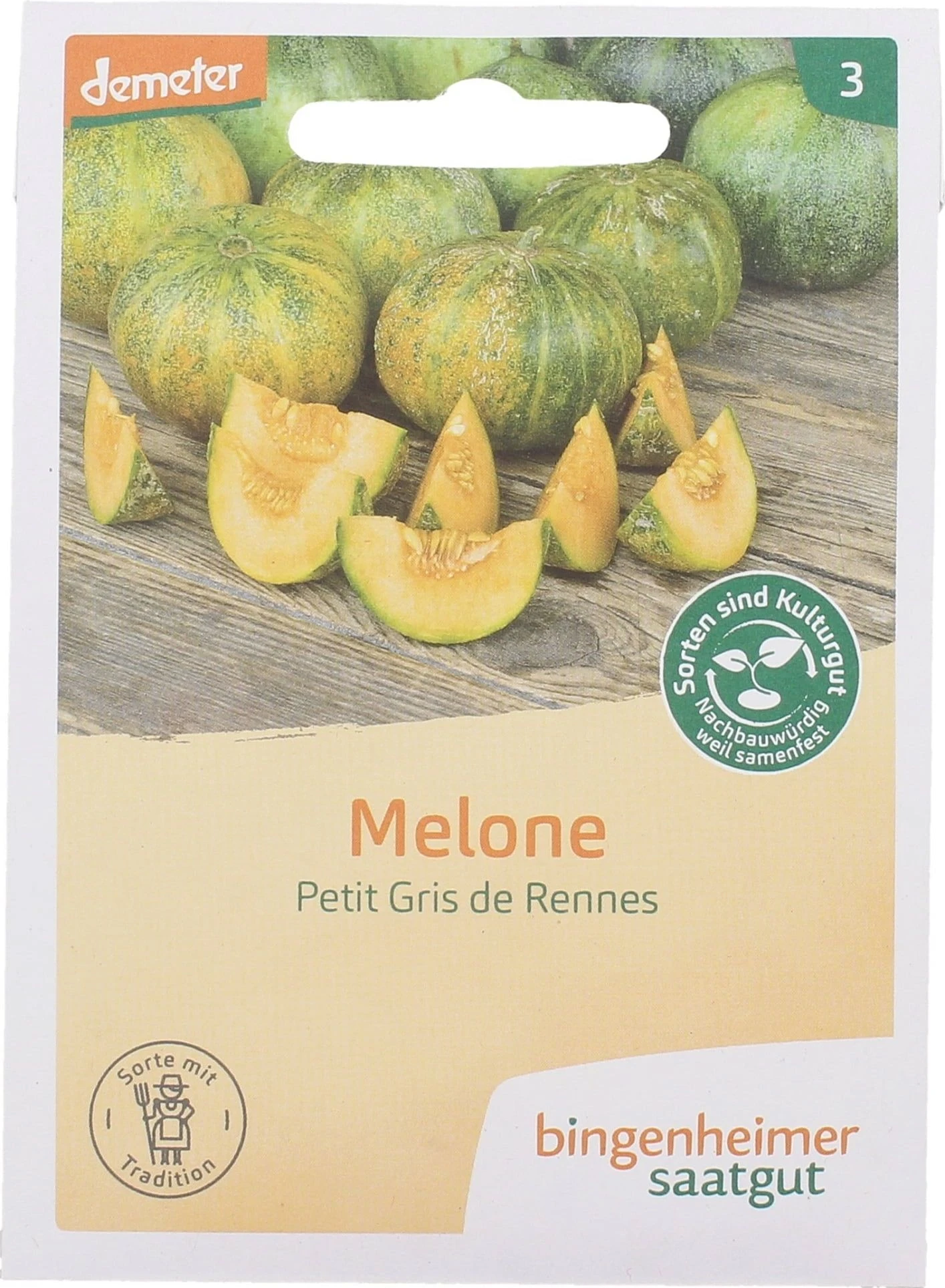 Zuckermelone "Petit Gris De Rennes" 4 Zuckermelone "Petit Gris De Rennes" – Bild 2