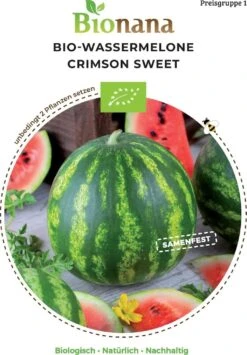 Bio Wassermelone Crimson Sweet -Pflanzensamen Rabatt bionana bio wassermelone crimson sweet 1 pkg 1695800 de