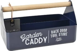Garten-Caddy Mit Holzgriff , Atlantikblau -Pflanzensamen Rabatt burgon ball garten caddy mit holzgriff 1 st 1667691 de