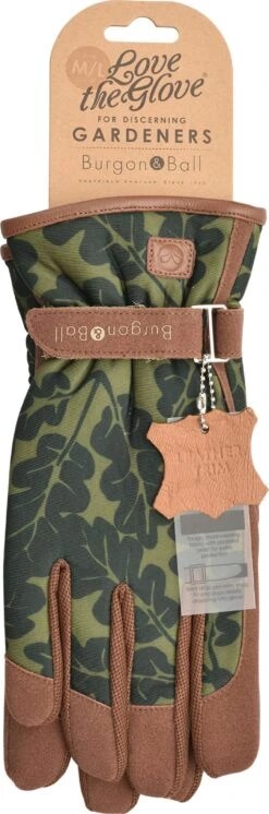 Gartenhandschuhe "Oak Leaf" - Moss, M/L -Pflanzensamen Rabatt burgon ball gartenhandschuhe oak leaf moss 1668226 de