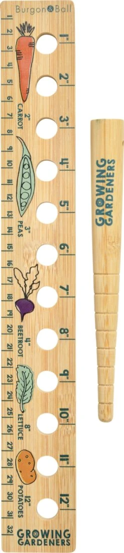 Pflanzlineal & Setzholz Für Kinder -Pflanzensamen Rabatt burgon ball pflanzlineal setzholz fuer kinder 1 set 1684771 de
