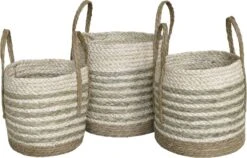 Korb Geflochten 3er Set -Pflanzensamen Rabatt chic antique korb geflochten 3er set 1683934 de