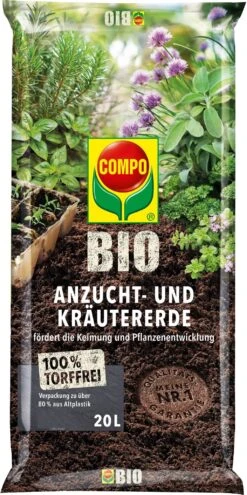 Compo BIO Anzucht- Und Kräuter-Erde Torffrei, 20 Liter -Pflanzensamen Rabatt compo bio anzucht und kraeuter erde torffrei 20 litrov 1660035 de