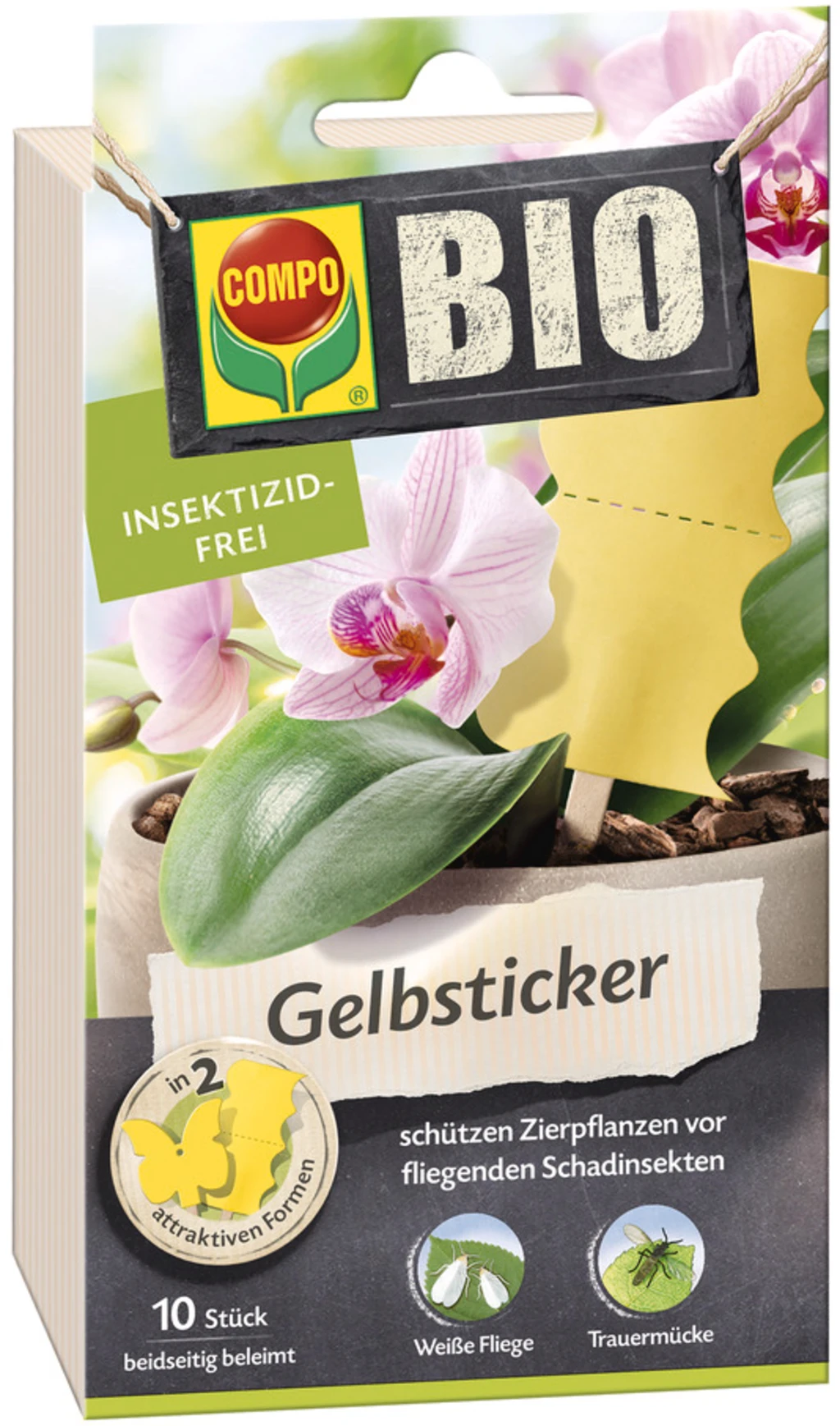 Compo BIO Gelbsticker, 10 Stück 3 Compo BIO Gelbsticker, 10 Stück
