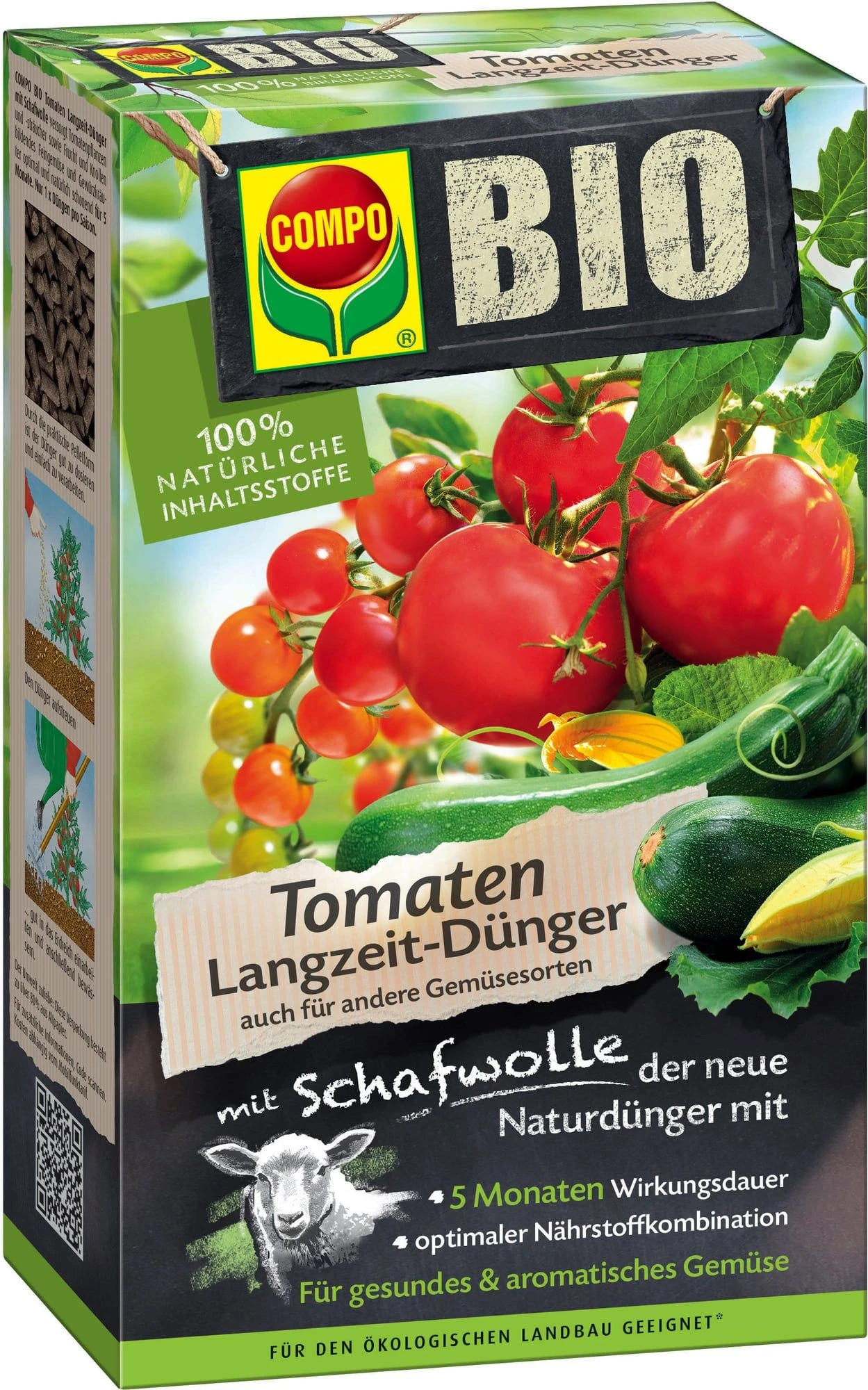 Compo BIO Tomaten Langzeit- Dünger Mit Schafwolle, 750 G 3 Compo BIO Tomaten Langzeit- Dünger Mit Schafwolle, 750 G