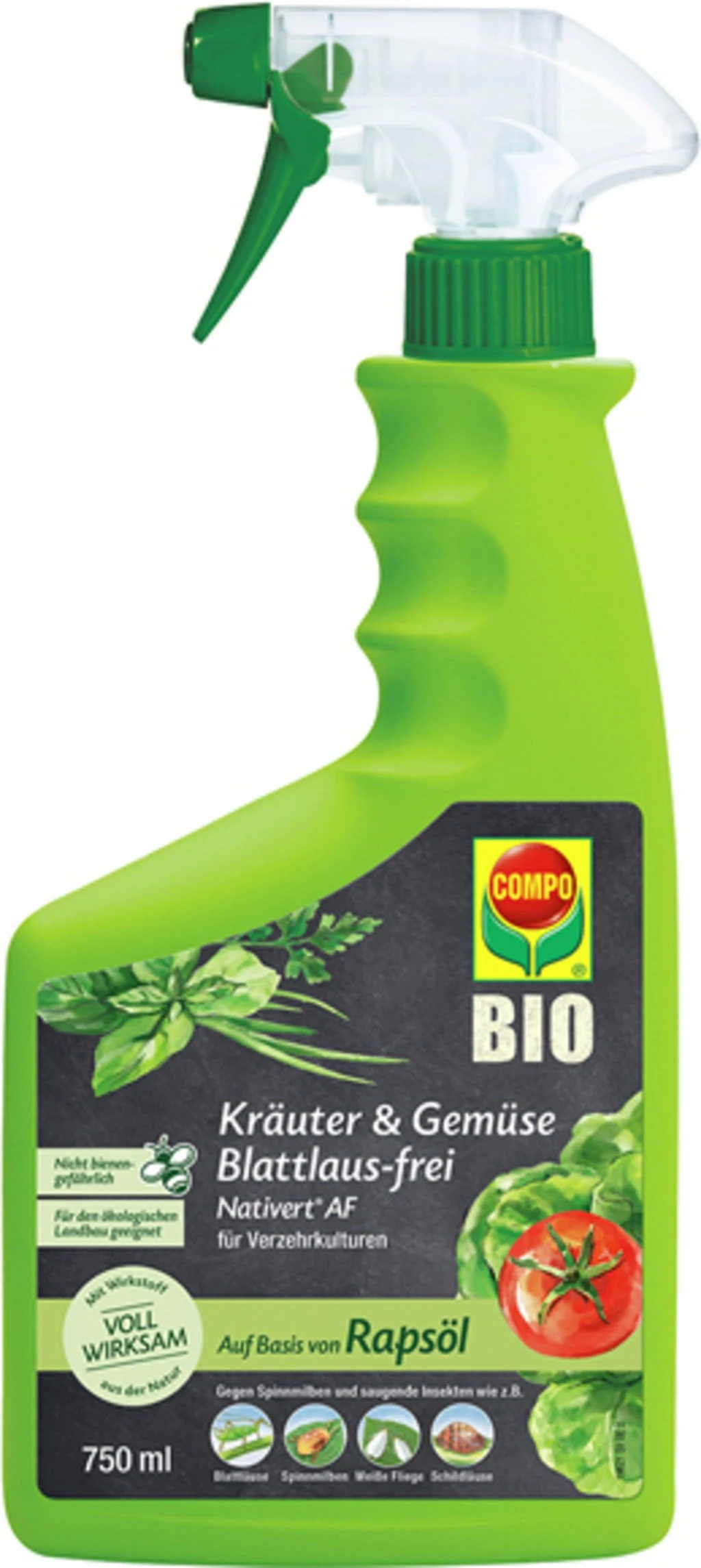 Compo Kräuter & Gemüse Blattlaus-frei Nativert® AF, 750 Ml - Reg. Nr. 3855-902 3 Compo Kräuter & Gemüse Blattlaus-frei Nativert® AF, 750 Ml - Reg. Nr. 3855-902