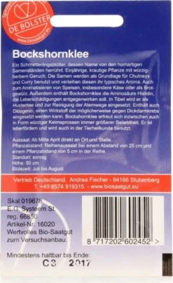 Bockshornsklee, 3 G