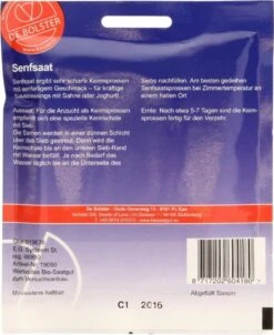Keimsprossen "Senfsaat", 50 G 7 Keimsprossen "Senfsaat", 50 G -Pflanzensamen Rabatt de bolster keimsprossen senfsaat 50 g 1650566 de