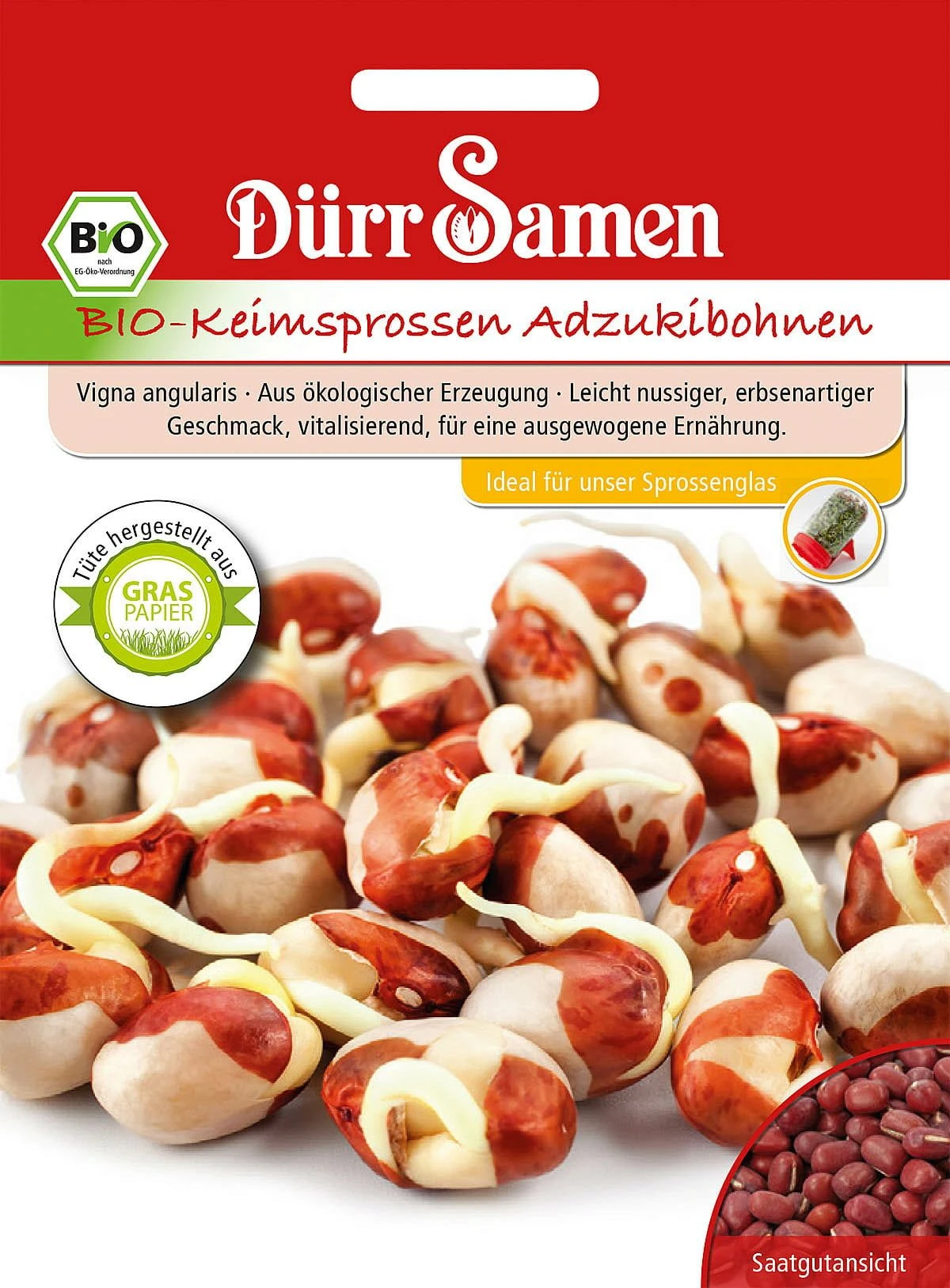 BIO-Keimsprossen Adzukibohnen, 75 G 3 BIO-Keimsprossen Adzukibohnen, 75 G