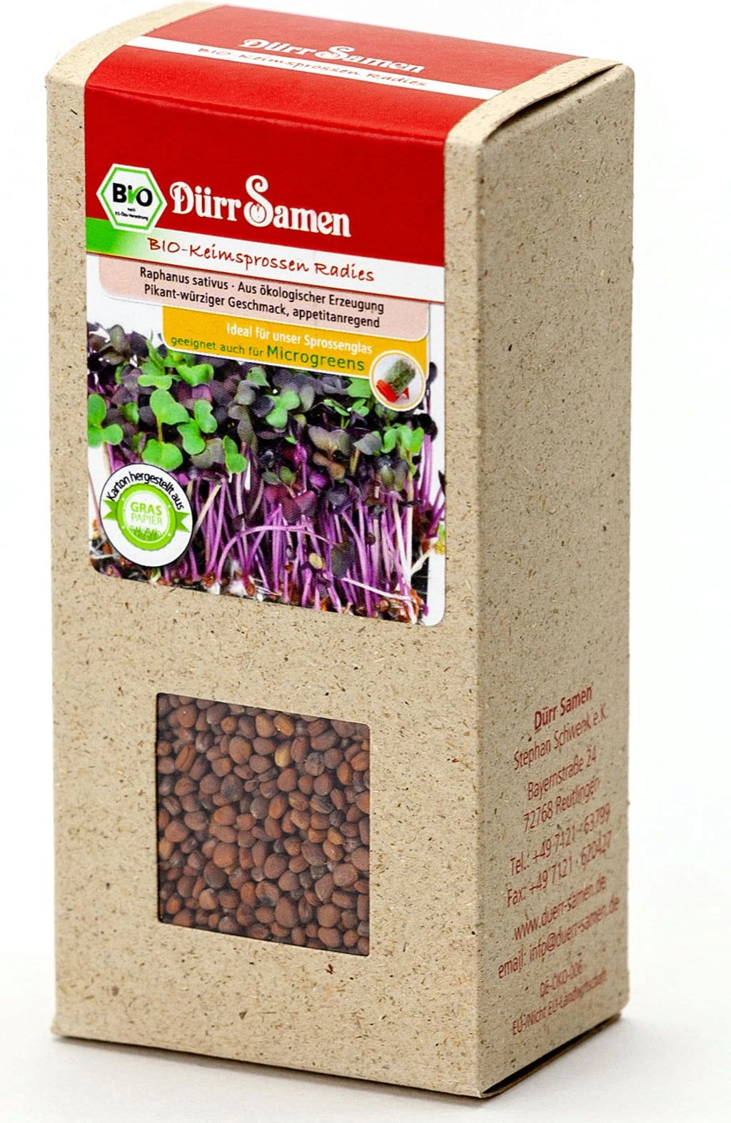 BIO-Keimsprossen Radies, 190 G 3 BIO-Keimsprossen Radies, 190 G