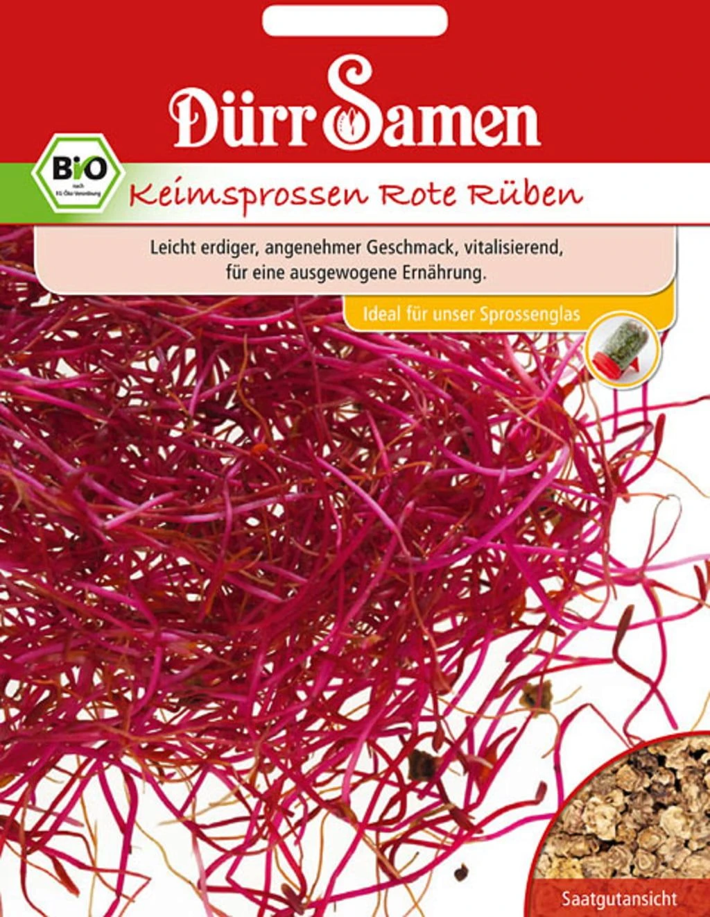 BIO-Keimsprossen Rote Rüben 3 BIO-Keimsprossen Rote Rüben