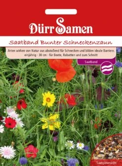 Saatband Bunter Schneckenzaun