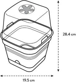 Elho Anzuchttopf Set Green Basics 20cm - Quadrat, Laubgrün -Pflanzensamen Rabatt elho anzuchttopf set green basics 20cm quadrat nero 1405831 de