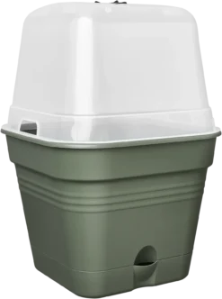 Elho Anzuchttopf Set Green Basics 25cm - Quadrat, Laubgrün -Pflanzensamen Rabatt elho anzuchttopf set green basics 25cm quadrat verde foglia 1405615 de