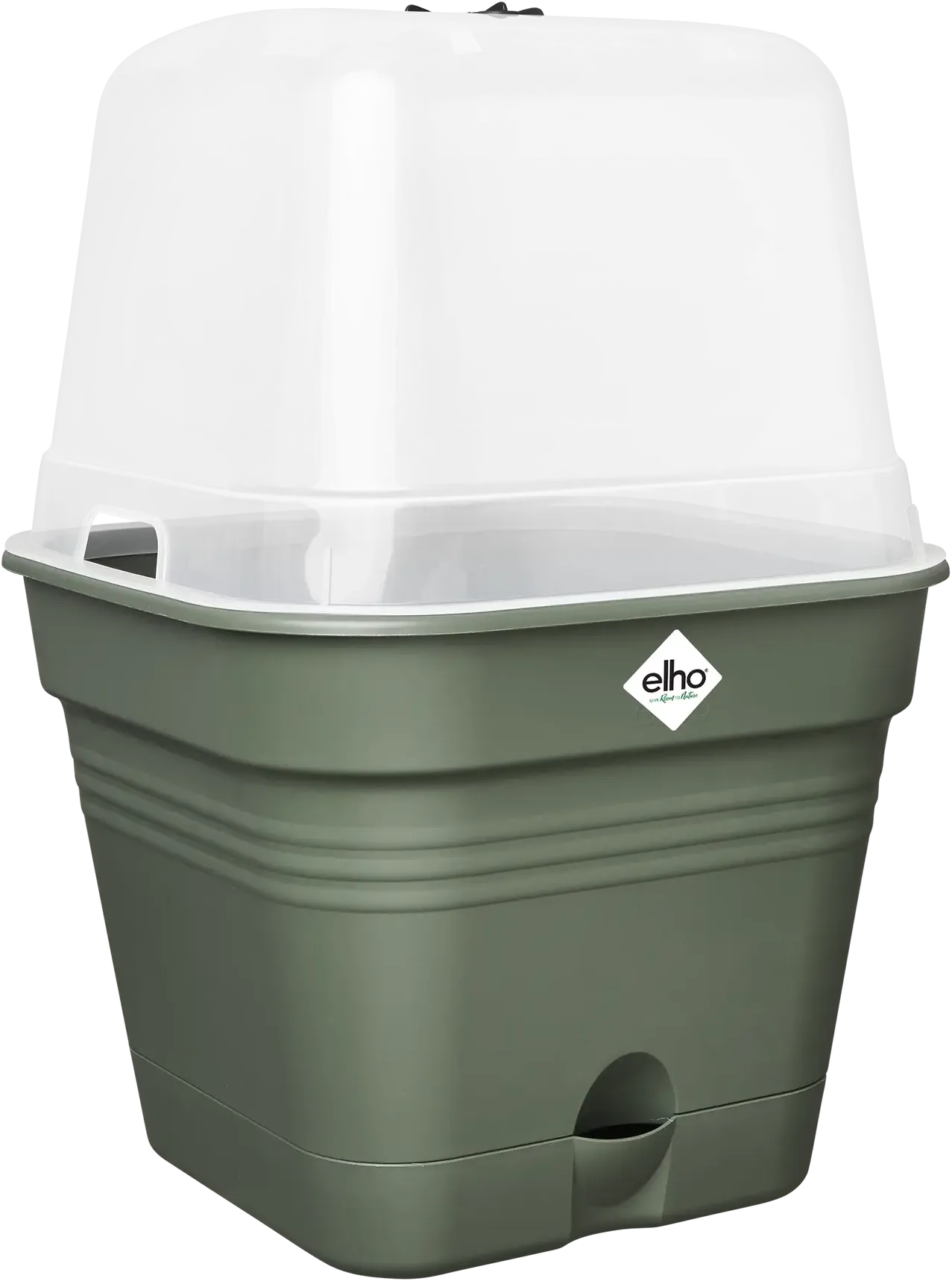 Elho Anzuchttopf Set Green Basics 30cm - Quadrat, Laubgrün 9 Elho Anzuchttopf Set Green Basics 30cm - Quadrat, Laubgrün – Bild 7