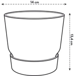 Elho Greenville Topf Rund 14 Cm, Weiss 14 Elho Greenville Topf Rund 14 Cm, Weiss -Pflanzensamen Rabatt elho greenville topf rund 14 cm 1676238 de