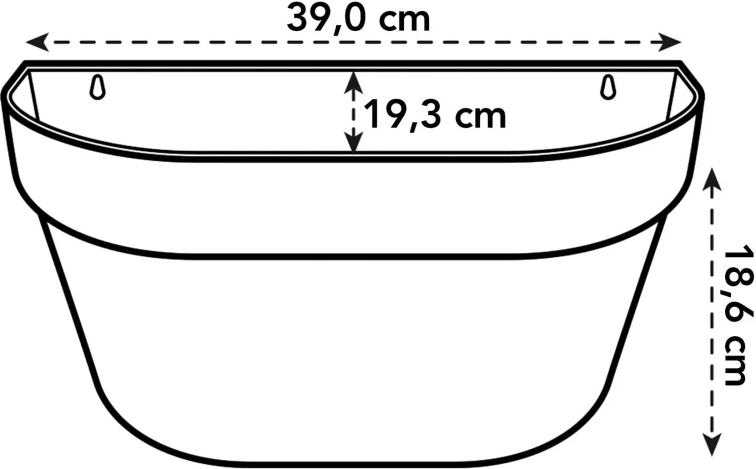 Elho Loft Urban Wandampel 40, Weiss 5 Elho Loft Urban Wandampel 40, Weiss – Bild 3