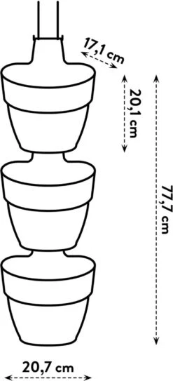 Elho Vibia Campana Vertical Forest Set/3, Pistazien Grün -Pflanzensamen Rabatt elho vibia campana vertical forest set 3 1677977 de