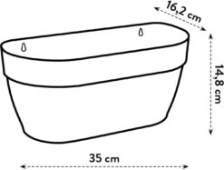 Elho Vibia Campana Wandampel 35 Cm, Anthrazit -Pflanzensamen Rabatt elho vibia campana wandampel 35 cm 1676852 de
