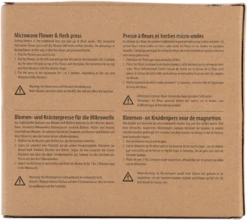 ESSCHERT DESIGN Blumen- & Kräuterpresse Mikrowelle -Pflanzensamen Rabatt esschert design blumen kraeuterpresse mikrowelle 1675708 de