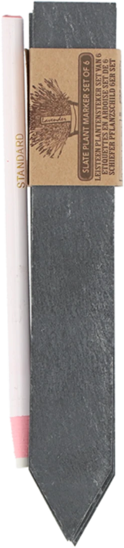 ESSCHERT DESIGN Schiefer Pflanzschild 6er Set -Pflanzensamen Rabatt esschert design schiefer pflanzschild 6er set 1 set 1670735 de