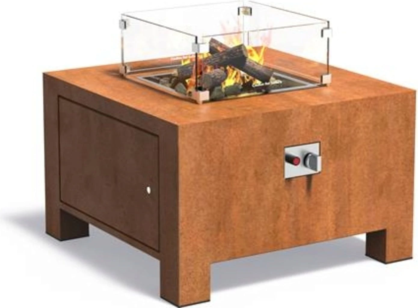 Gaskamin "Brann" Tisch, 80 X 80 X 50 Cm 3 Gaskamin "Brann" Tisch, 80 X 80 X 50 Cm