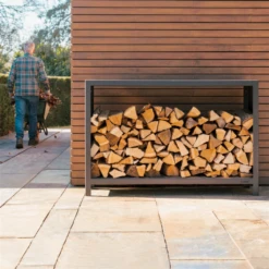 Holzaufbewahrung, 120 X 40 X 100 Cm -Pflanzensamen Rabatt forno holzaufbewahrung 1678915 de