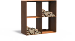 Holzaufbewahrung “Logg” - Eckig