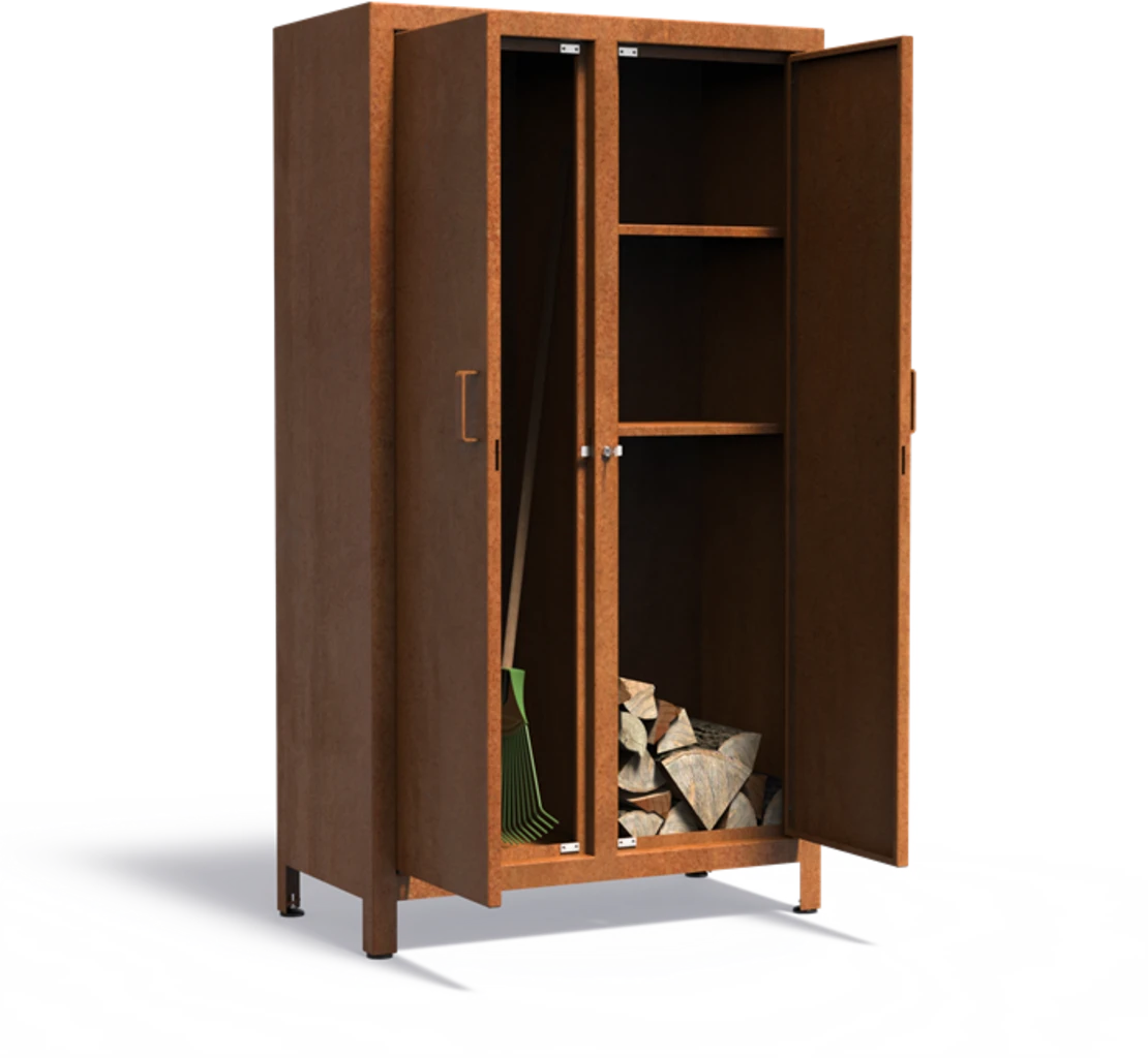 Holzaufbewahrung Mit Türen 4 Holzaufbewahrung Mit Türen – Bild 2