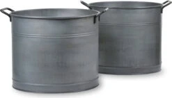 2er Set Verzinkte Pflanzkübel 19 2er Set Verzinkte Pflanzkübel -Pflanzensamen Rabatt garden trading 2er set verzinkte pflanzkuebel 1 set 1671066 de