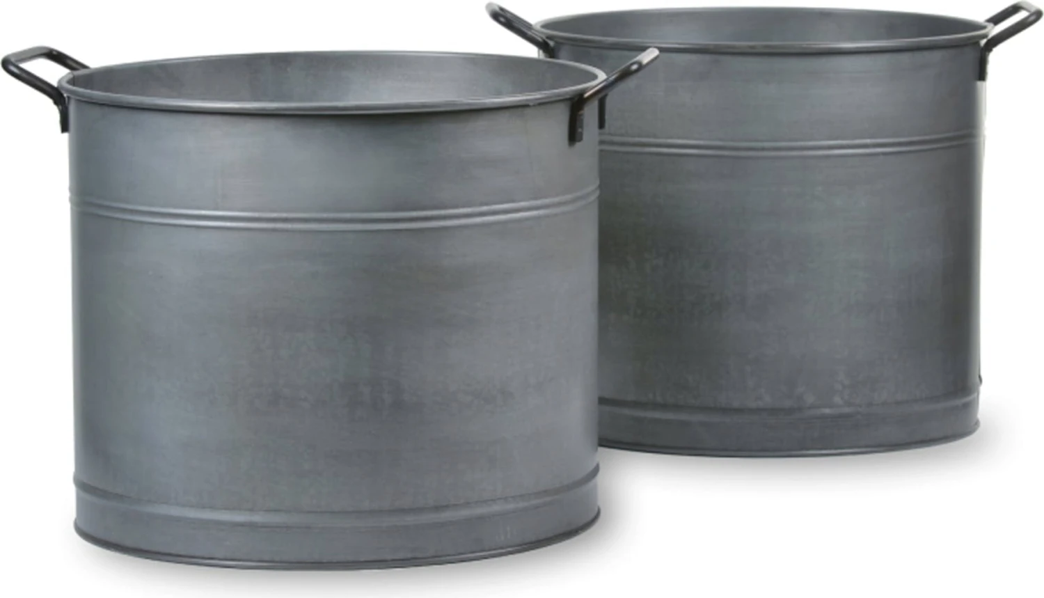 2er Set Verzinkte Pflanzkübel 11 2er Set Verzinkte Pflanzkübel – Bild 9