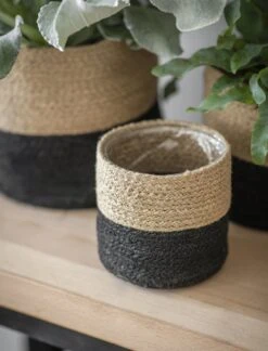 3er Set Jute Töpfe -Pflanzensamen Rabatt garden trading 3er set jute toepfe 1 set 741622 de