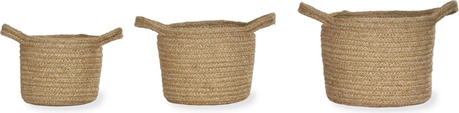 Gewebte Pflanzentöpfe 3er Set 6 Gewebte Pflanzentöpfe 3er Set – Bild 4