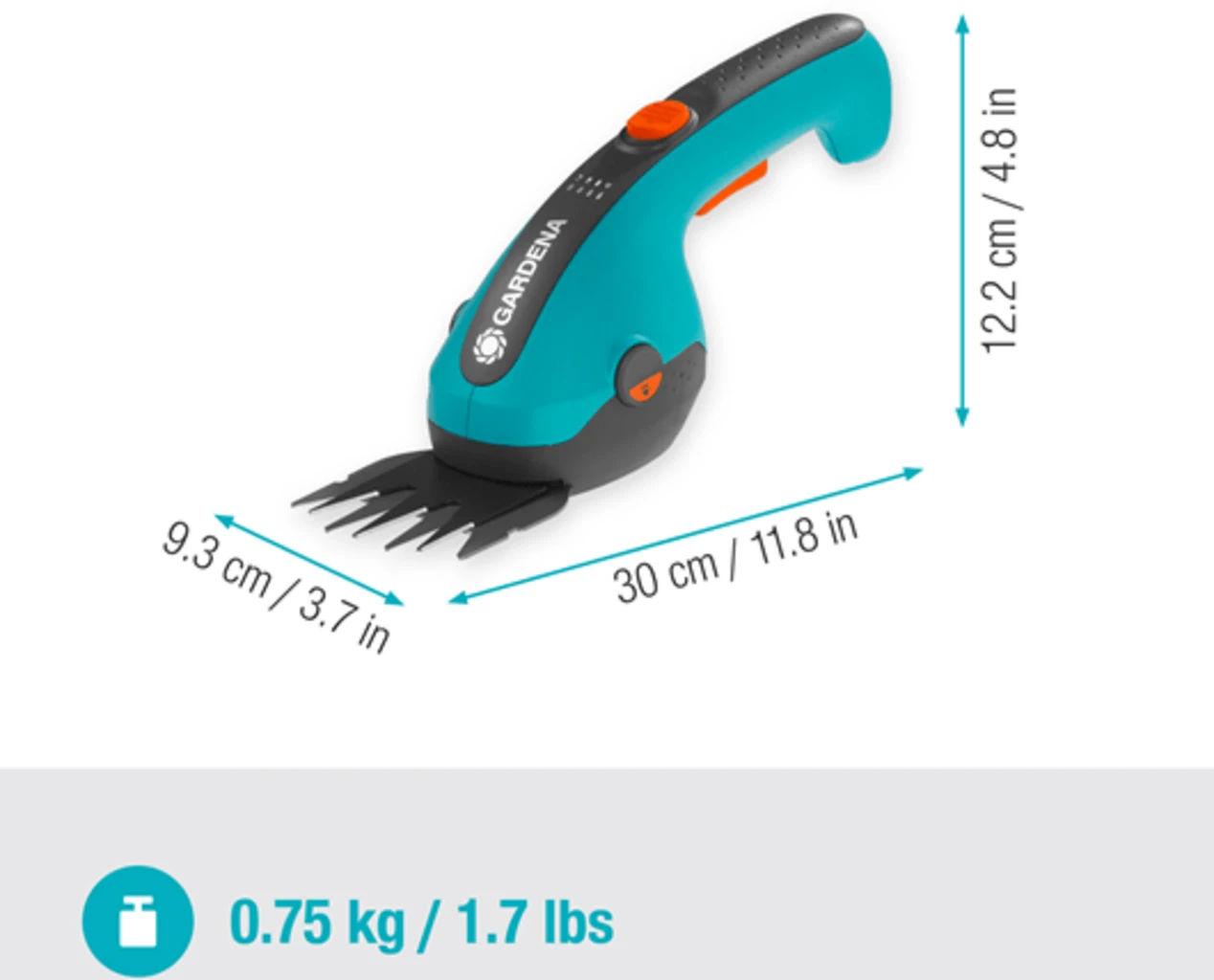 Gardena Akku-Grasschere ClassicCut Li 3 Gardena Akku-Grasschere ClassicCut Li