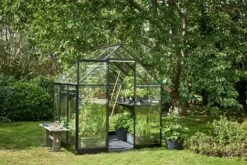 Halls Gewächshaus "Qube" - Schwarz, 3,9 M² (66) -Pflanzensamen Rabatt halls gewaechshaus qube schwarz 39 m2 66 1403936 de