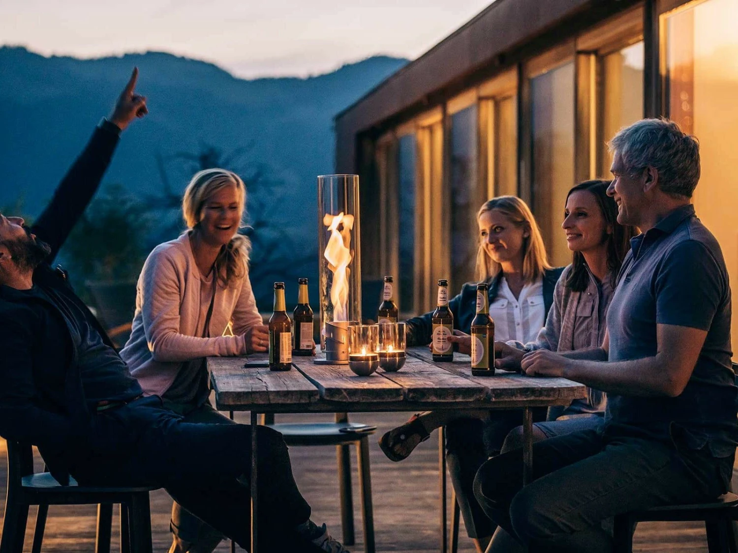 SPIN 120 Tischfeuer Grau, Höfats SPIN 120 Grau 4 SPIN 120 Tischfeuer Grau, Höfats SPIN 120 Grau – Bild 2