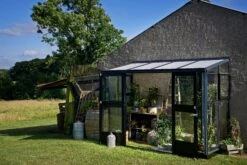 Juliana Gewächshaus Veranda - Anthrazit, 4,4 M² -Pflanzensamen Rabatt juliana gewaechshaus veranda anthrazit 44 m2 1416585 de