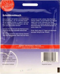 Keimsprossen "Schnittknoblauch", 20 G -Pflanzensamen Rabatt keimsprossen schnittknoblauch 20 g 1650486 de