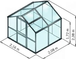 Gewächshaus "Galant" Typ II -Pflanzensamen Rabatt kgt gewaechshaus galant typ ii 1682325 de