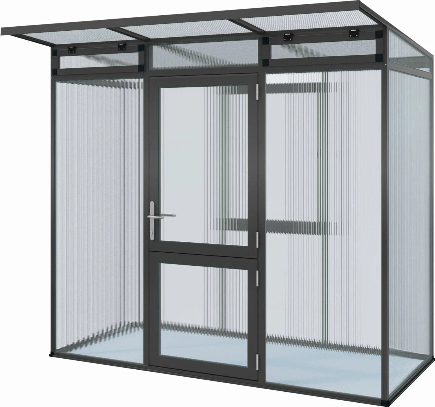 Gewächshaus "Linea" Anthrazit-grau, Typ I 5 Gewächshaus "Linea" Anthrazit-grau, Typ I – Bild 3