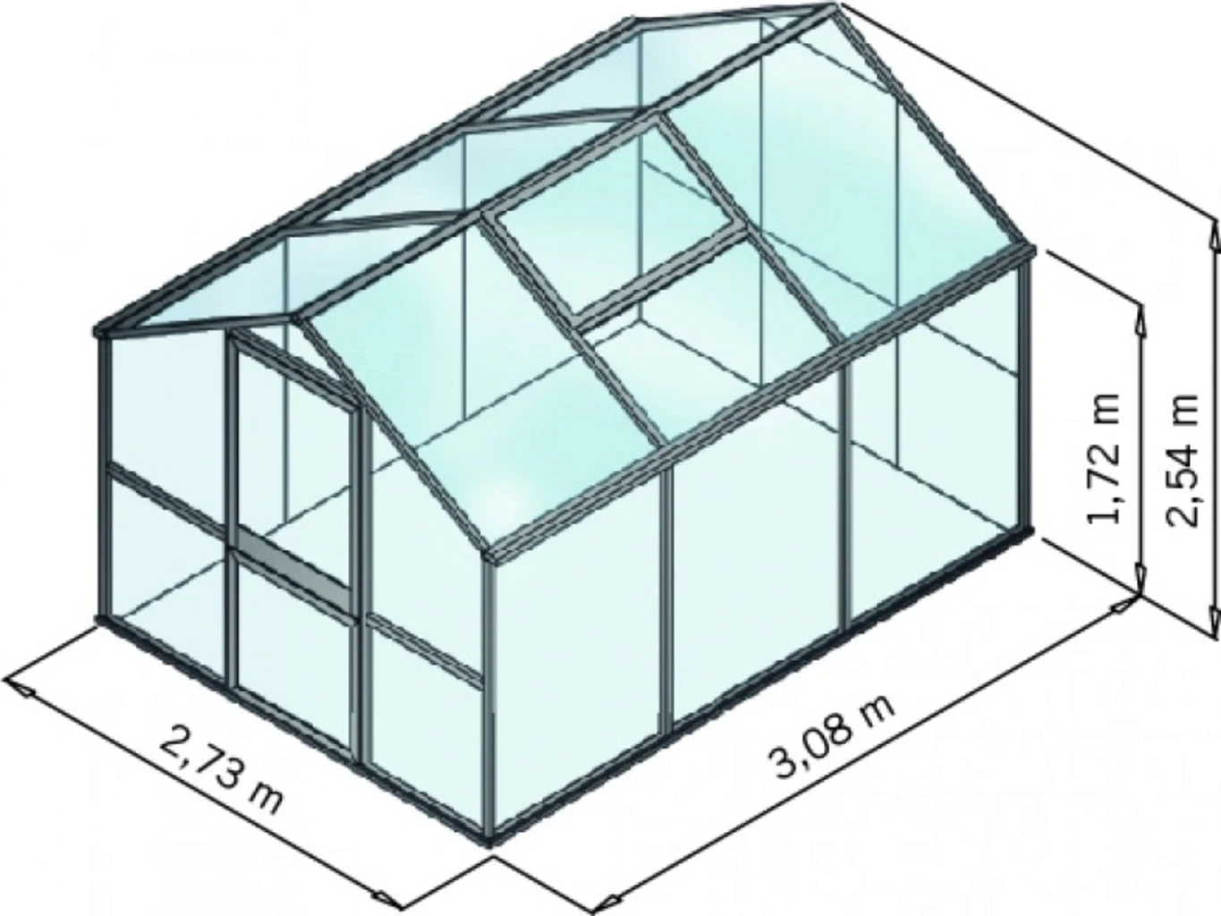 Gewächshaus "Novum" Typ III 4 Gewächshaus "Novum" Typ III – Bild 2