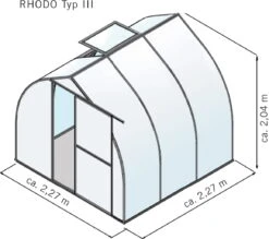 Gewächshaus "Rhodo" Pressblank, Typ III -Pflanzensamen Rabatt kgt gewaechshaus rhodo pressblank tip iii 1685328 de