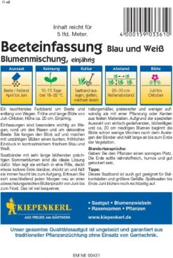 Beeteinfassungsmischung Blau/Weiß - Saatbänder
