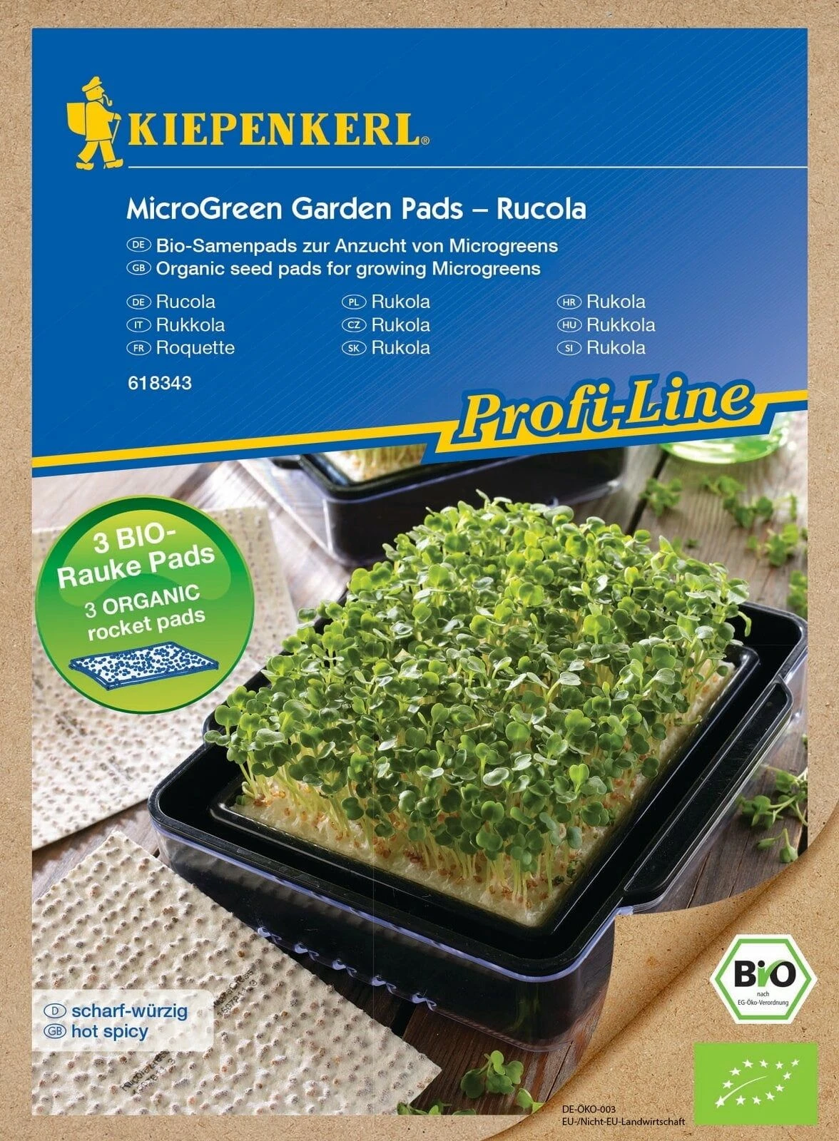 Bio Microgreen Pads Rucola, Nachfüllpad 4 Bio Microgreen Pads Rucola, Nachfüllpad – Bild 2