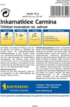 Inkarnatklee, 75 G