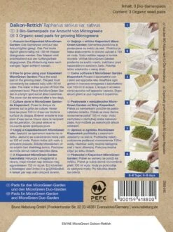 MicroGreen Duo-Garden Nachfüllpads BIO-Daikon-Rettich, 3 Stück 5 MicroGreen Duo-Garden Nachfüllpads BIO-Daikon-Rettich, 3 Stück -Pflanzensamen Rabatt kiepenkerl microgreen duo garden nachfuellpads bio daikon rettich 3 st 1668719 de