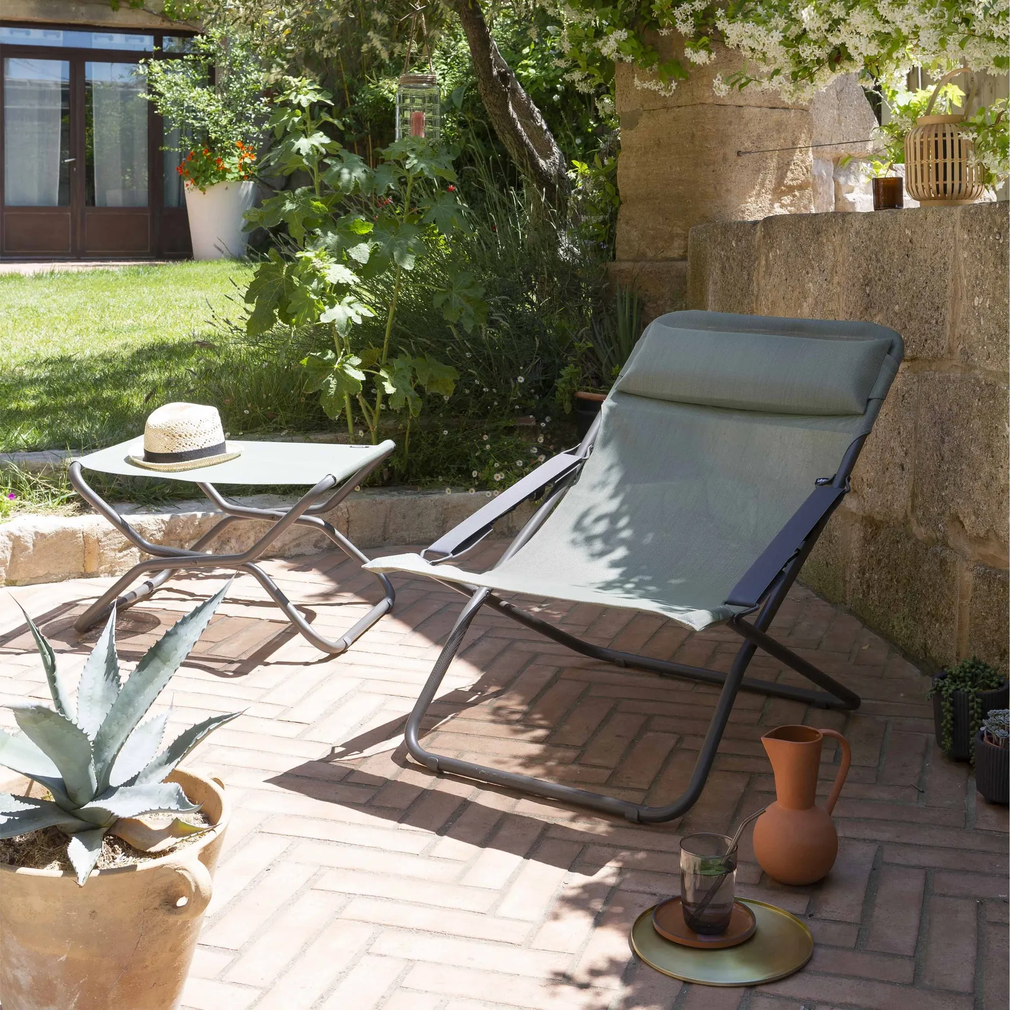 Lafuma TRANSABED Liegestuhl"Natura", Moss 6 Lafuma TRANSABED Liegestuhl"Natura", Moss – Bild 4