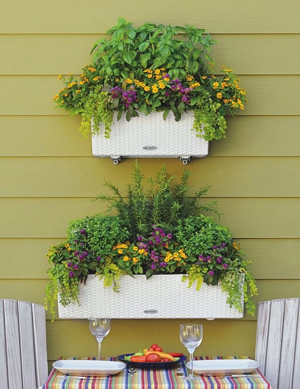 LECHUZA Pflanzgefäß BALCONERA Cottage 80, Weiß 10 LECHUZA Pflanzgefäß BALCONERA Cottage 80, Weiß – Bild 8